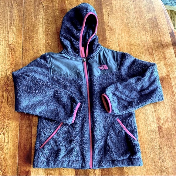 North Face Fuzzy Oso Hooded Jacket 10/12 (M) - Picture 1 of 3